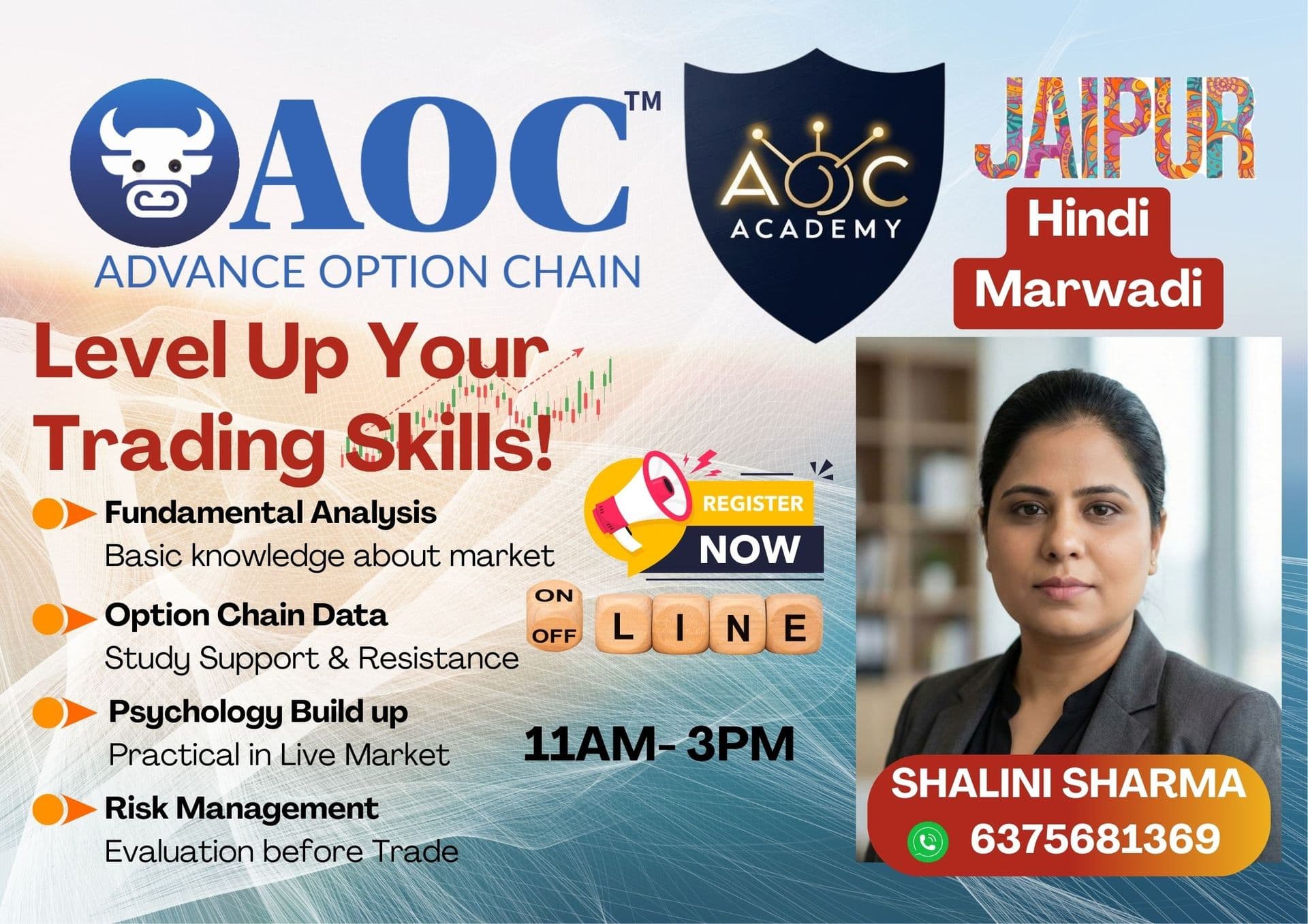 MAY 2026 | JAIPUR | BY SHALINI SHARMA | BASIC TO ADVANCE TRAINING AND MENTORSHIP