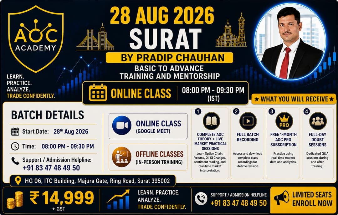 AUG ONLINE 2026 | SURAT | BY PRADIP CHAUHAN | BASIC TO ADVANCED TRAINING & MENTORSHIP 